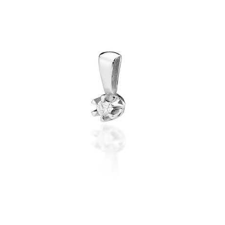 Przejdź do produktu Zawieszka z białego złota 585 z diamentem 0,08ct The Diamonds