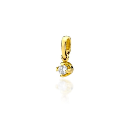 Przejdź do produktu Zawieszka z żółtego złota 585 z diamentem 0,10ct The Diamonds