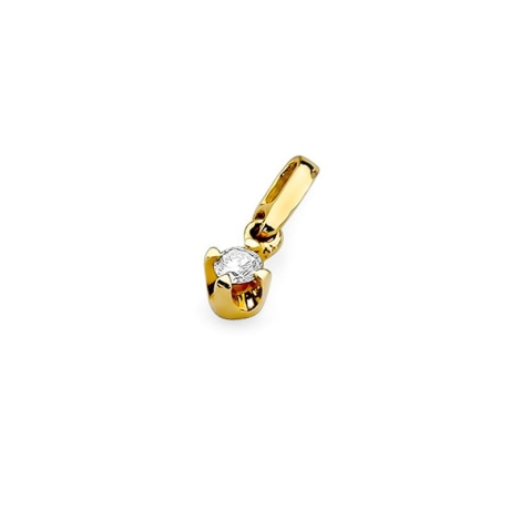 Przejdź do produktu Zawieszka z żółtego złota 585 z diamentem 0,10ct The Diamonds