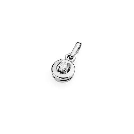 Przejdź do produktu Zawieszka z białego złota 585 z diamentem 0,10ct The Diamonds