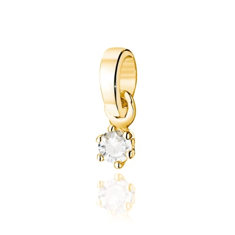 Przejdź do produktu Zawieszka z żółtego złota 585 z diamentem 0,04ct The Diamonds