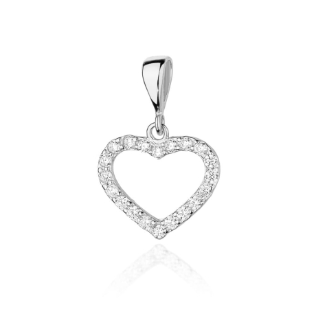 Przejdź do produktu Zawieszka z białego złota serce z diamentami 0,28ct The Diamonds