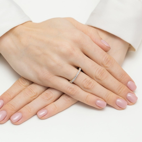 Przejdź do produktu Pierścionek zaręczynowy z żółtego złota z diamentami 0,13ct Fire Of Love