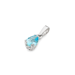 Zawieszka z białego złota 585 z topazem The Diamonds