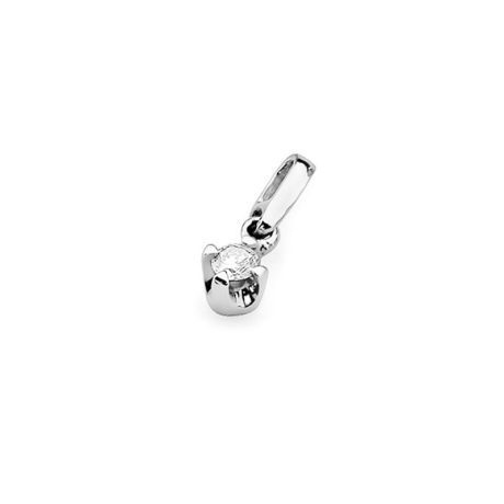 Przejdź do produktu Zawieszka z białego złota 585 z diamentem 0,10ct The Diamonds 