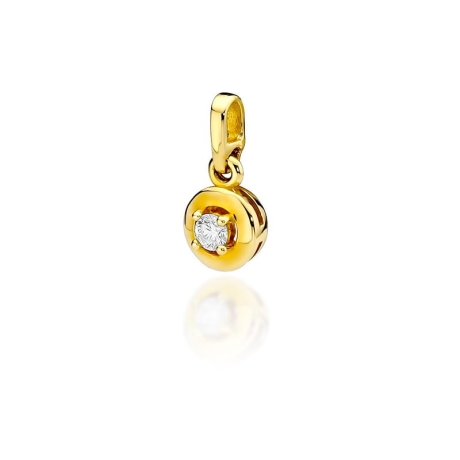 Przejdź do produktu Zawieszka z żółtego złota 585 z diamentem 0,10ct The Diamonds
