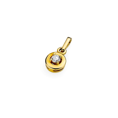 Przejdź do produktu Zawieszka z żółtego złota 585 z diamentem 0,10ct The Diamonds