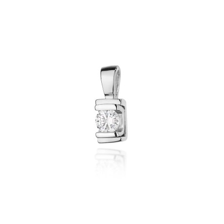 Przejdź do produktu Zawieszka z białego złota 585 z diamentem 0,10ct The Diamonds