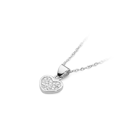 Przejdź do produktu Zawieszka z białego złota serce z diamentami 0,15ct The Diamonds