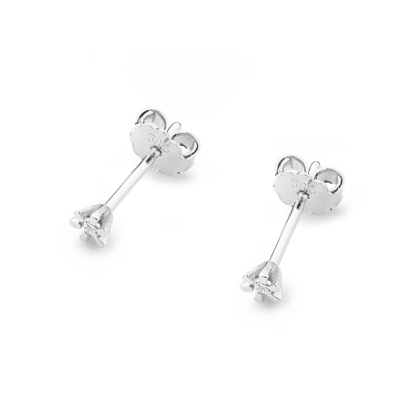 Przejdź do produktu Kolczyki z białego złota 585 z diamentami 0,04ct The Diamonds