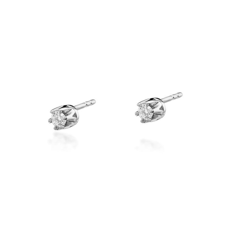 Przejdź do produktu Kolczyki z białego złota 585 z diamentami 0,20ct The Diamonds