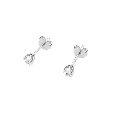 Przejdź do produktu Kolczyki z białego złota 585 z diamentami 0,02ct The Diamonds