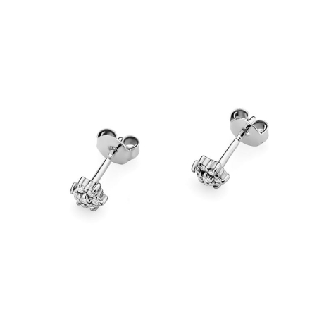 Przejdź do produktu Kolczyki z białego złota 585 z diamentami 0,12ct The Diamonds