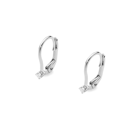 Przejdź do produktu Kolczyki z białego złota 585 z diamentami 0,06ct The Diamonds