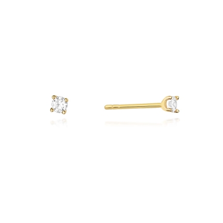 Przejdź do produktu Kolczyki z żółtego złota 585 z diamentami 0,08ct The Diamonds