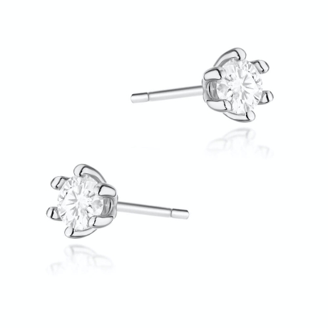 Przejdź do produktu Kolczyki z białego złota 585 z diamentami 0,20ct The Diamonds