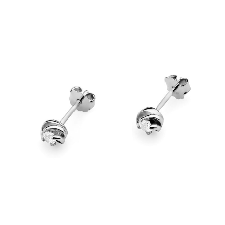 Przejdź do produktu Kolczyki z białego złota 585 z diamentami 0,20ct The Diamonds