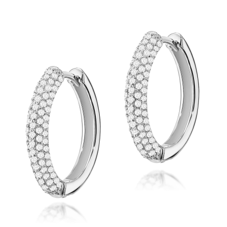 Przejdź do produktu Kolczyki z białego złota 585 z diamentami 0,83ct The Diamonds