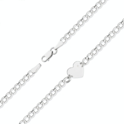 Bransoletka z białego złota 585 z diamentami 0,005ct The Diamonds