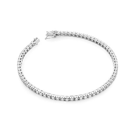 Przejdź do produktu Bransoletka z białego złota 585 z diamentami 1,77ct The Diamonds B39150