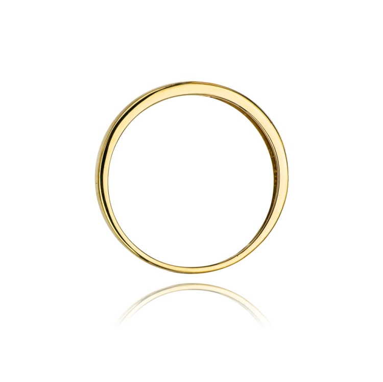 Pierścionek zaręczynowy z żółtego złota z brylantami 0,03ct Fire Of Love