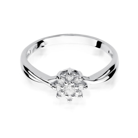 Przejdź do produktu Pierścionek zaręczynowy z białego złota z brylantami 0,22ct Fire Of Love 
