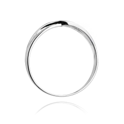Pierścionek zaręczynowy z białego złota z diamentem 0,05ct Fire Of Love
