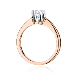 Pierścionek zaręczynowy z różowego złota z diamentem 0,50ct Fire Of Love