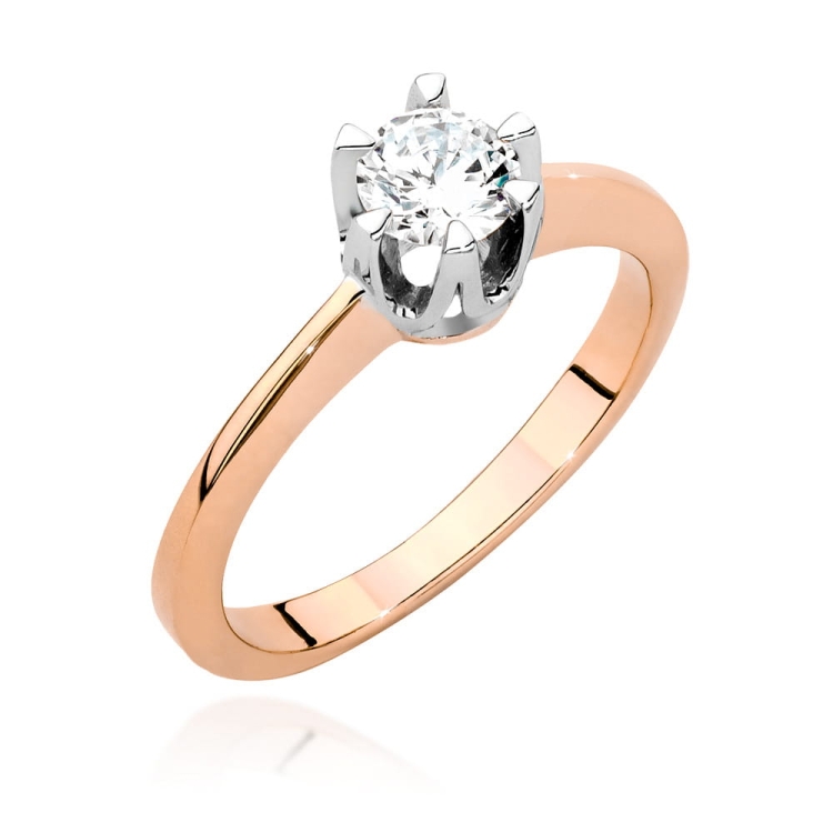 Pierścionek zaręczynowy z różowego złota z diamentem 0,50ct Fire Of Love
