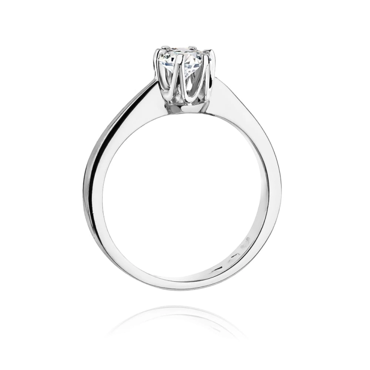 Pierścionek zaręczynowy z białego złota z diamentem 0,50ct Fire Of Love