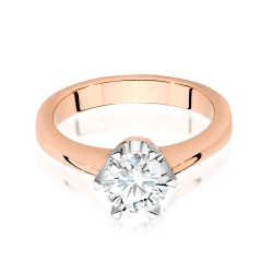 Pierścionek zaręczynowy z różowego złota z diamentem 0,70ct Fire Of Love