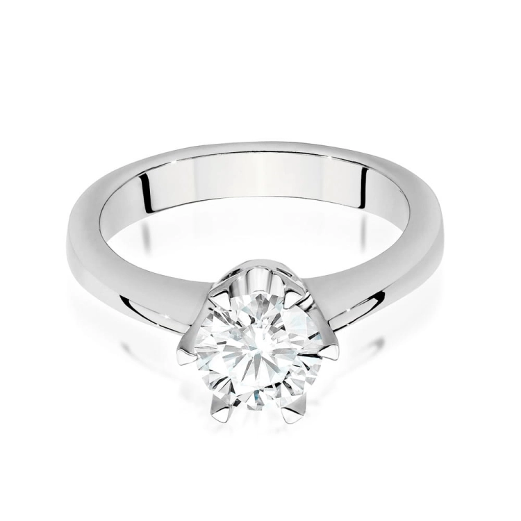 Pierścionek zaręczynowy z białego złota z diamentem 1,00ct Fire Of Love