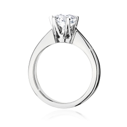 Pierścionek zaręczynowy z białego złota z diamentem 1,00ct Fire Of Love