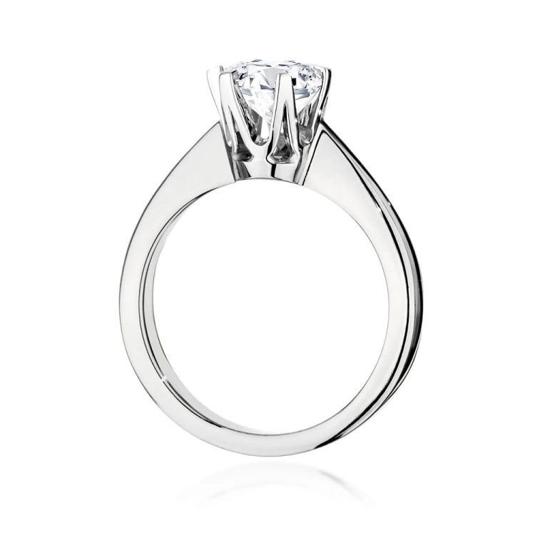 Pierścionek zaręczynowy z białego złota z diamentem 1,00ct Fire Of Love