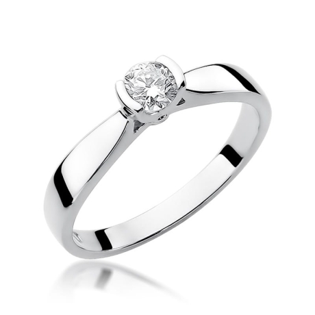 Przejdź do produktu Pierścionek zaręczynowy z białego złota z diamentem 0,30ct Fire Of Love