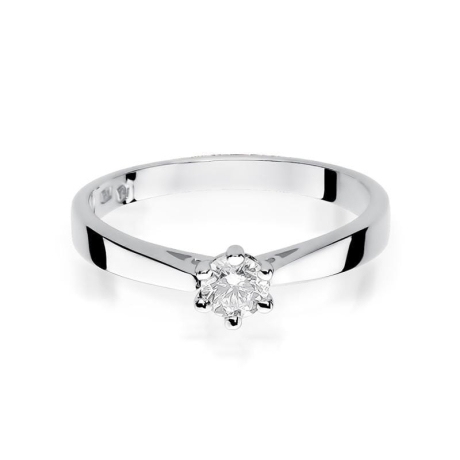 Przejdź do produktu Pierścionek zaręczynowy z białego złota z diamentem 0,25ct Fire Of Love