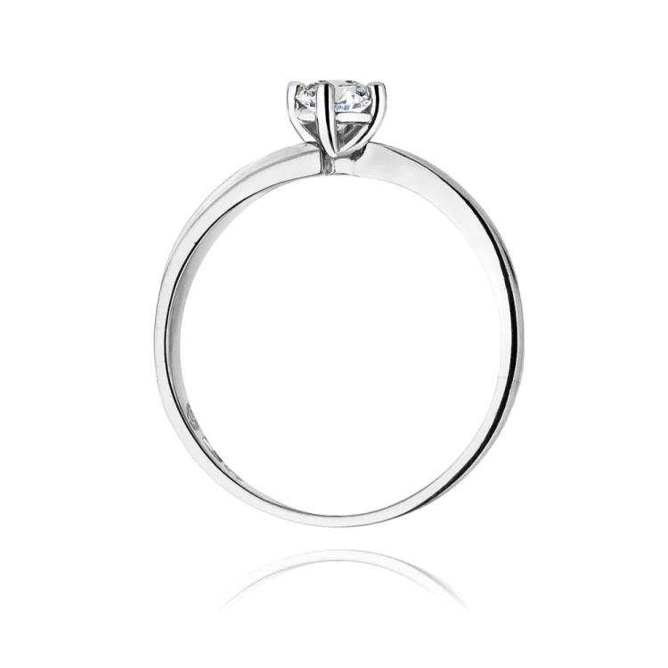 Pierścionek zaręczynowy z białego złota z diamentem 0,25ct Fire Of Love