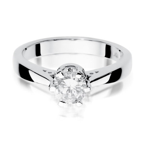 Przejdź do produktu Pierścionek zaręczynowy z białego złota z diamentem 1,00ct Fire Of Love