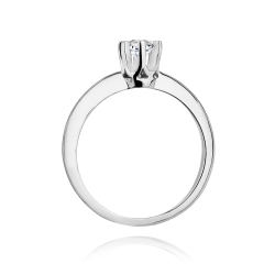 Pierścionek zaręczynowy z białego złota z diamentem 0,30ct Fire Of Love