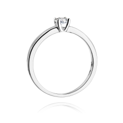 Pierścionek zaręczynowy z białego złota z diamentem 0,20ct Fire Of Love