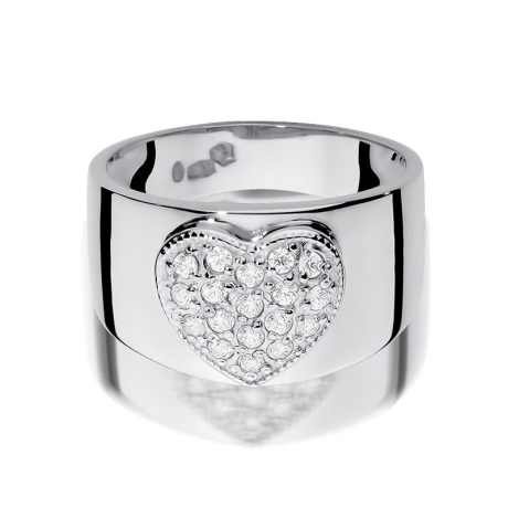 Przejdź do produktu Pierścionek zaręczynowy z białego złota z diamentami 0,26ct Fire Of Love 
