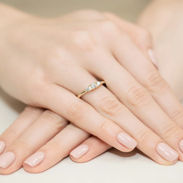 Pierścionek zaręczynowy z żółtego złota z brylantami 0,33ct Fire Of Love