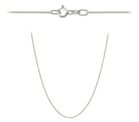 Przejdź do produktu Łańcuszek białe złoto - pancerka - 50cm - 0,8mm (waga: 1,98g)