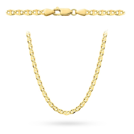 Przejdź do produktu Łańcuszek złoty - gucci - 55cm - 3,5mm (waga: 9,18g) 