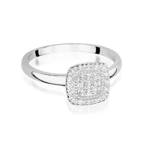 Przejdź do produktu Pierścionek zaręczynowy z białego złota z diamentami 0,13ct Fire Of Love 