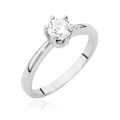 Przejdź do produktu Pierścionek zaręczynowy z białego złota z diamentem 0,50ct Fire Of Love