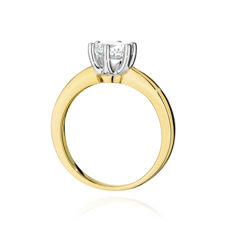 Pierścionek zaręczynowy z żółtego złota z diamentem 0,70ct Fire Of Love