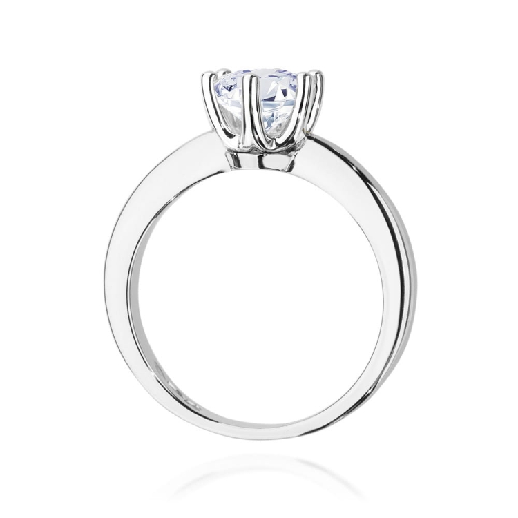 Pierścionek zaręczynowy z białego złota z diamentem 1,00ct Fire Of Love