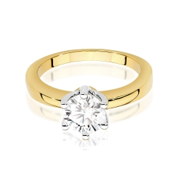 Pierścionek zaręczynowy z żółtego złota z diamentem 1,00ct Fire Of Love
