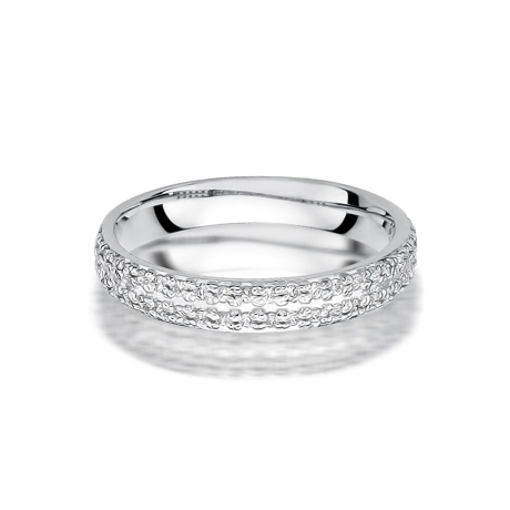 Przejdź do produktu Pierścionek zaręczynowy z białego złota z diamentami 0,23ct Fire Of Love 